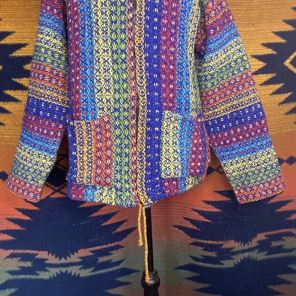 Vintage Spirit Of The Andes Wool Blend Zip Up Sweater Coat. M/L. Pockets! - Picture 5 of 16